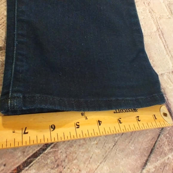 NYDJ Marilyn Straight Dark Denim Jeans 14WP Lift X Tuck Stretch Jeans - Picture 10 of 16